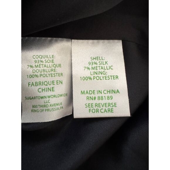 Lilly Pulitzer Cleme Silk Dress, Black/Gold, size 2. - Picture 6 of 8